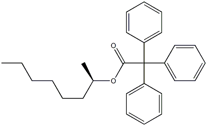 (-)-Triphenylacetic acid (R)-1-methylheptyl ester 结构式