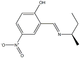 (-)-2-[(R)-N-sec-Butylformimidoyl]-4-nitrophenol 结构式