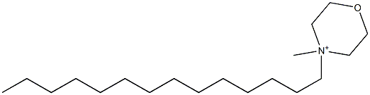 4-Methyl-4-tetradecylmorpholinium 结构式