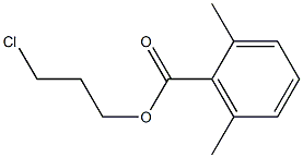 2,6-Dimethylbenzenecarboxylic acid 3-chloropropyl ester 结构式
