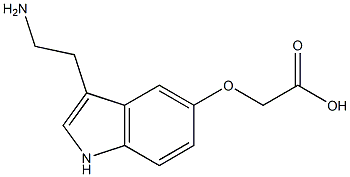 [[3-(2-Aminoethyl)-1H-indol-5-yl]oxy]acetic acid 结构式