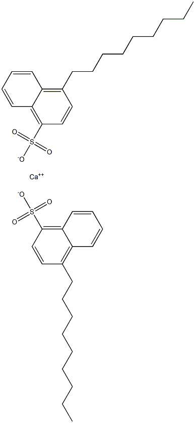 Bis(4-nonyl-1-naphthalenesulfonic acid)calcium salt 结构式