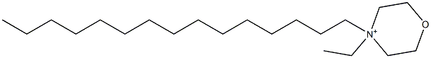 4-Ethyl-4-pentadecylmorpholinium 结构式