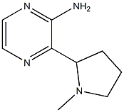 3-(1-Methylpyrrolidin-2-yl)pyrazin-2-amine 结构式