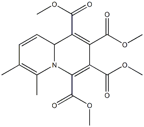 6,7-Dimethyl-9aH-quinolizine-1,2,3,4-tetracarboxylic acid tetramethyl ester 结构式