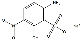 6-Amino-2-hydroxy-3-nitrobenzenesulfonic acid sodium salt 结构式