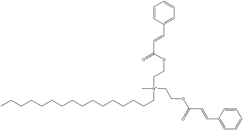 Bis[2-(cinnamoyloxy)ethyl](methyl)hexadecylaminium 结构式