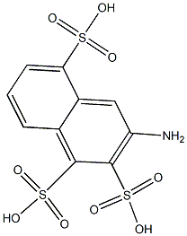 3-Amino-1,2,5-naphthalenetrisulfonic acid 结构式