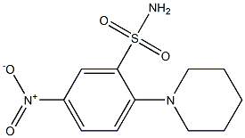 2-(1-Piperidinyl)-5-nitrobenzenesulfonamide 结构式