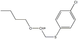 2-[(4-Chlorophenyl)thio]-1-butoxyethyl radical 结构式