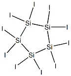 Decaiodo-1,2,3,4,5-pentasilacyclopentane 结构式