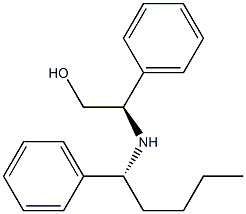 (2R)-2-[[(1R)-1-(Phenyl)pentyl]amino]-2-phenylethanol 结构式