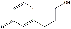 2-(3-Hydroxypropyl)-4H-pyran-4-one 结构式
