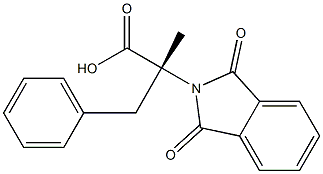 (R)-2-Methyl-3-phenyl-2-(N-phthalimideyl)propionic acid 结构式