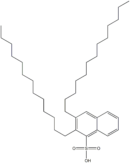 2,3-Ditridecyl-1-naphthalenesulfonic acid 结构式