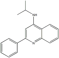 4-Isopropylamino-2-phenylquinoline 结构式