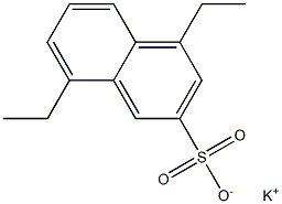 4,8-Diethyl-2-naphthalenesulfonic acid potassium salt 结构式