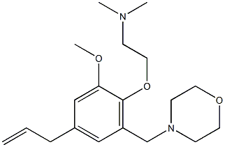 4-[3-Allyl-6-[2-(dimethylamino)ethoxy]-5-methoxybenzyl]morpholine 结构式