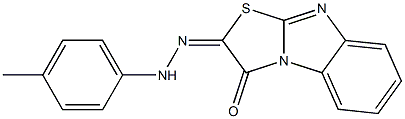 2-[2-(p-Tolyl)hydrazono]thiazolo[3,2-a]benzimidazole-3(2H)-one 结构式