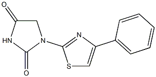 1-(4-Phenyl-2-thiazolyl)hydantoin 结构式