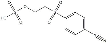 p-[2-(Hydroxysulfonyloxy)ethylsulfonyl]benzenediazonium 结构式