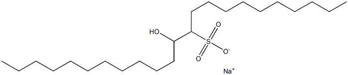 12-Hydroxytricosane-11-sulfonic acid sodium salt 结构式