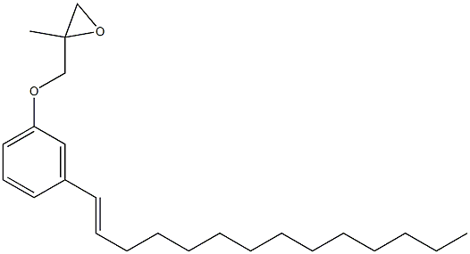 3-(1-Tetradecenyl)phenyl 2-methylglycidyl ether 结构式