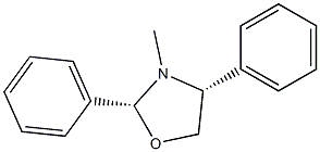 (2R,4R)-2,4-Diphenyl-3-methyloxazolidine 结构式