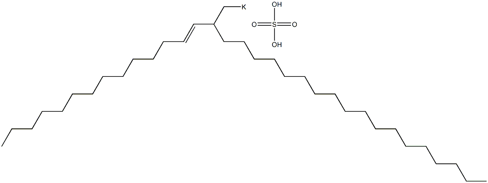 Sulfuric acid 2-(1-tetradecenyl)icosyl=potassium ester salt 结构式