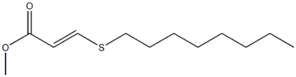 (E)-3-(Octylthio)acrylic acid methyl ester 结构式