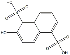2-Hydroxy-1,5-naphthalenedisulfonic acid 结构式