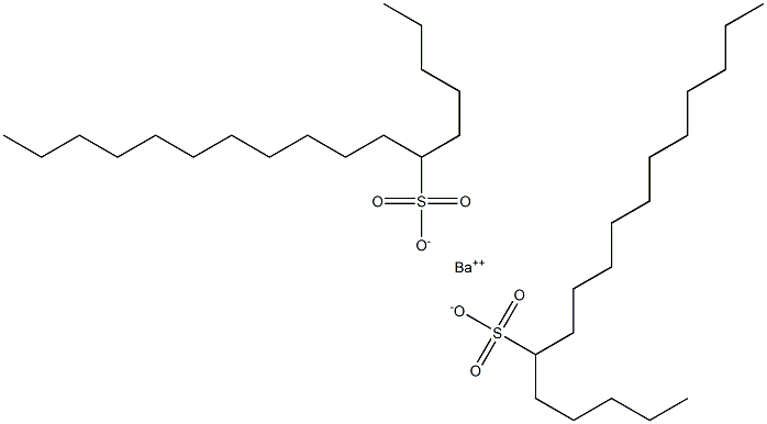 Bis(heptadecane-6-sulfonic acid)barium salt 结构式