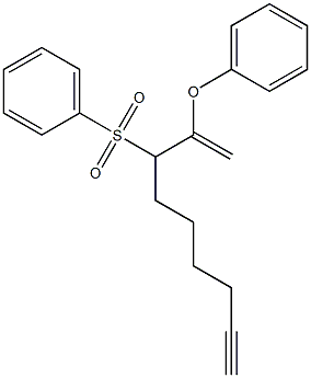 2-Phenoxy-3-phenylsulfonyl-1-nonen-8-yne 结构式