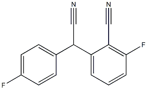 (2-Cyano-3-fluorophenyl)(4-fluorophenyl)acetonitrile 结构式