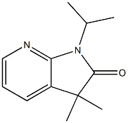 1,3-Dihydro-1-isopropyl-3,3-dimethyl-2H-pyrrolo[2,3-b]pyridin-2-one 结构式