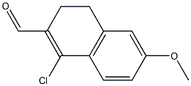 6-Methoxy-1-chloro-3,4-dihydronaphthalene-2-carbaldehyde 结构式