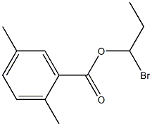 2,5-Dimethylbenzenecarboxylic acid 1-bromopropyl ester 结构式