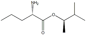 (R)-2-Aminopentanoic acid (S)-1,2-dimethylpropyl ester 结构式