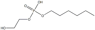 Phosphoric acid hydrogen hexyl 2-hydroxyethyl ester 结构式