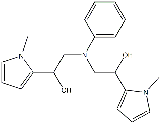 2-([2-HYDROXY-2-(1-METHYL-1H-PYRROL-2-YL)-ETHYL]-PHENYL-AMINO)-1-(1-METHYL-1H-PYRROL-2-YL)-ETHANOL 结构式