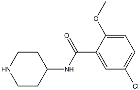 5-CHLORO-2-METHOXY-N-4-PIPERIDINYL-BENZAMIDE 结构式