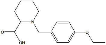 1-[(4-ETHOXYPHENYL)METHYL]-2-PIPERIDINECARBOXYLIC ACID 结构式