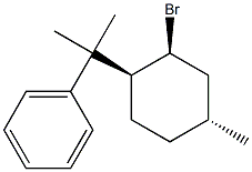 (2-((1S,2S,4R)-2-Bromo-4-methylcyclohexyl)-propan-2-yl)benzene 结构式