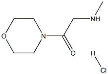 2-(Methylamino)-1-(4-morpholinyl)-1-ethanonehydrochloride 结构式