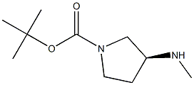 S-1-BOC-3-甲氨基吡咯烷 结构式