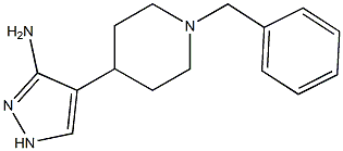 4-(1-Benzylpiperidin-4-yl)-1H-pyrazol-3-amine 结构式
