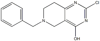 6-Benzyl-2-chloro-5,6,7,8-tetrahydropyrido[4,3-d]pyrimidin-4-ol 结构式