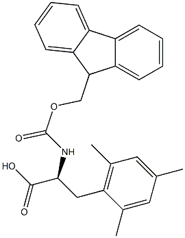 FMOC-L-2,4,6-三甲基苯丙氨酸 结构式
