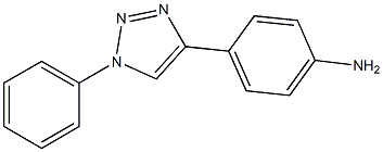 4-(4-Aminophenyl)-1-phenyl-1H-1,2,3-triazole 结构式