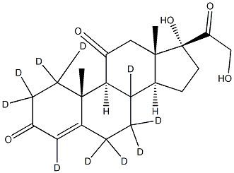 Cortisone-d10 结构式